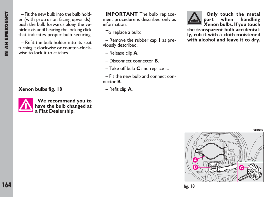 FIAT Ulysse User Manual | Page 165 / 254