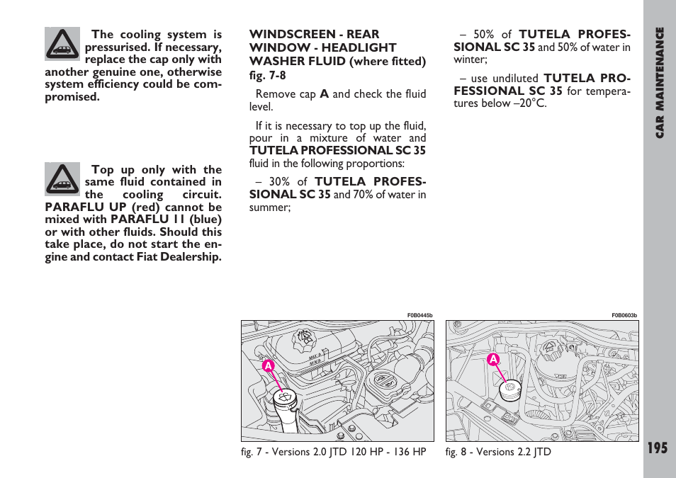 FIAT Ulysse User Manual | Page 196 / 254