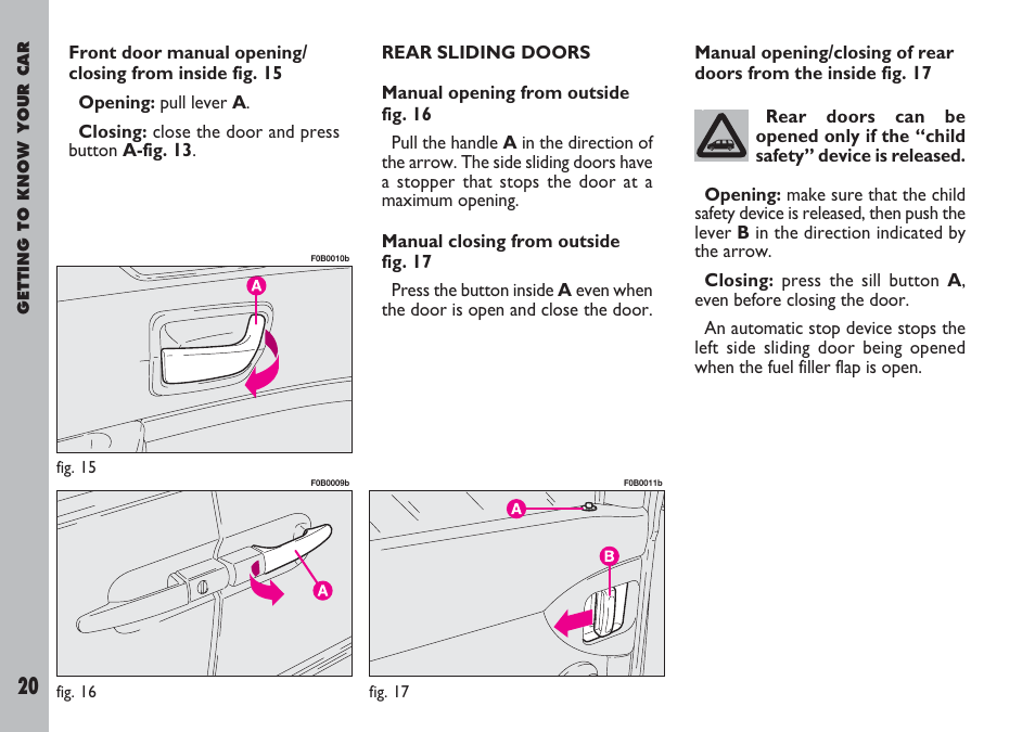 FIAT Ulysse User Manual | Page 21 / 254