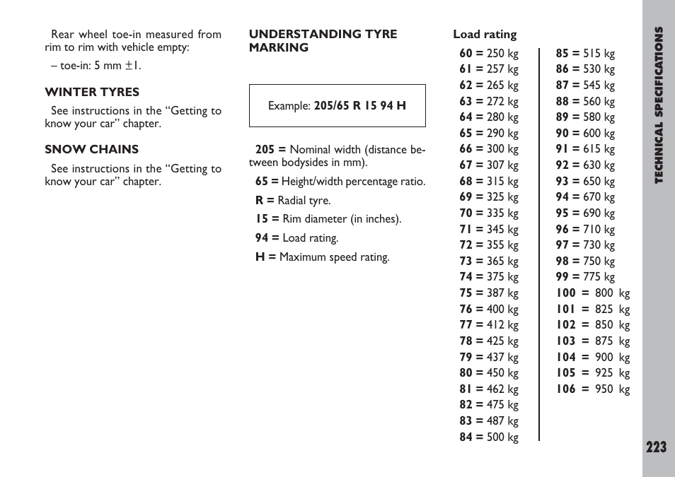 FIAT Ulysse User Manual | Page 224 / 254