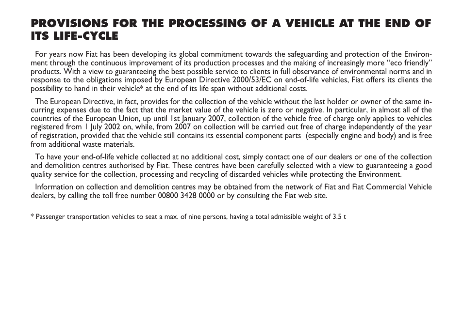 FIAT Ulysse User Manual | Page 248 / 254