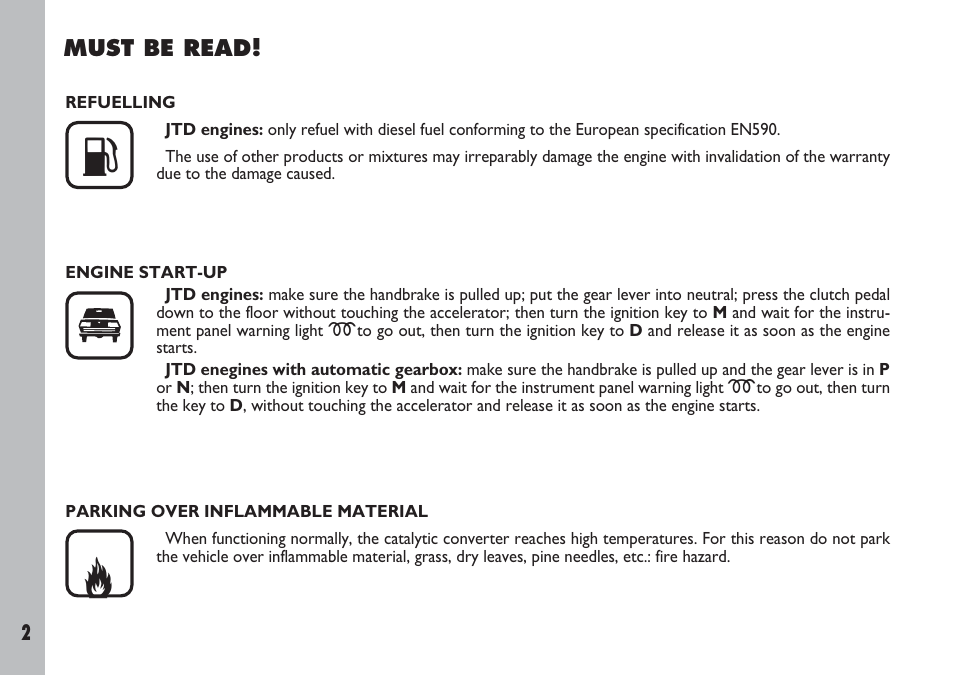 FIAT Ulysse User Manual | Page 3 / 254