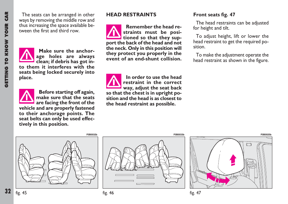 FIAT Ulysse User Manual | Page 33 / 254