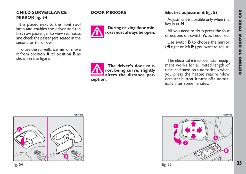 FIAT Ulysse User Manual | Page 36 / 254