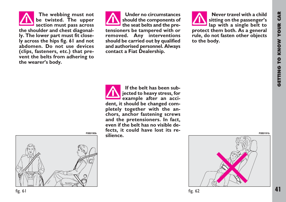 FIAT Ulysse User Manual | Page 42 / 254