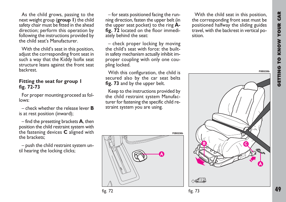 FIAT Ulysse User Manual | Page 50 / 254