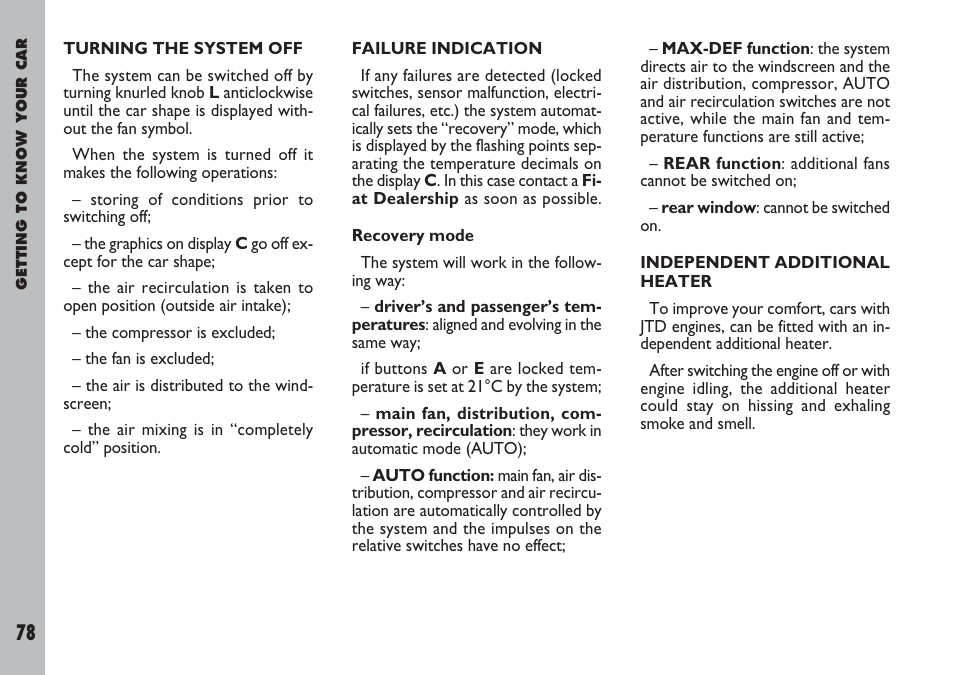 FIAT Ulysse User Manual | Page 79 / 254