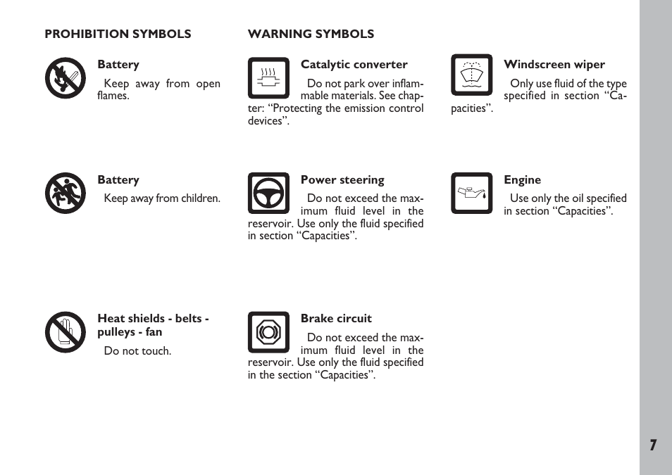 FIAT Ulysse User Manual | Page 8 / 254