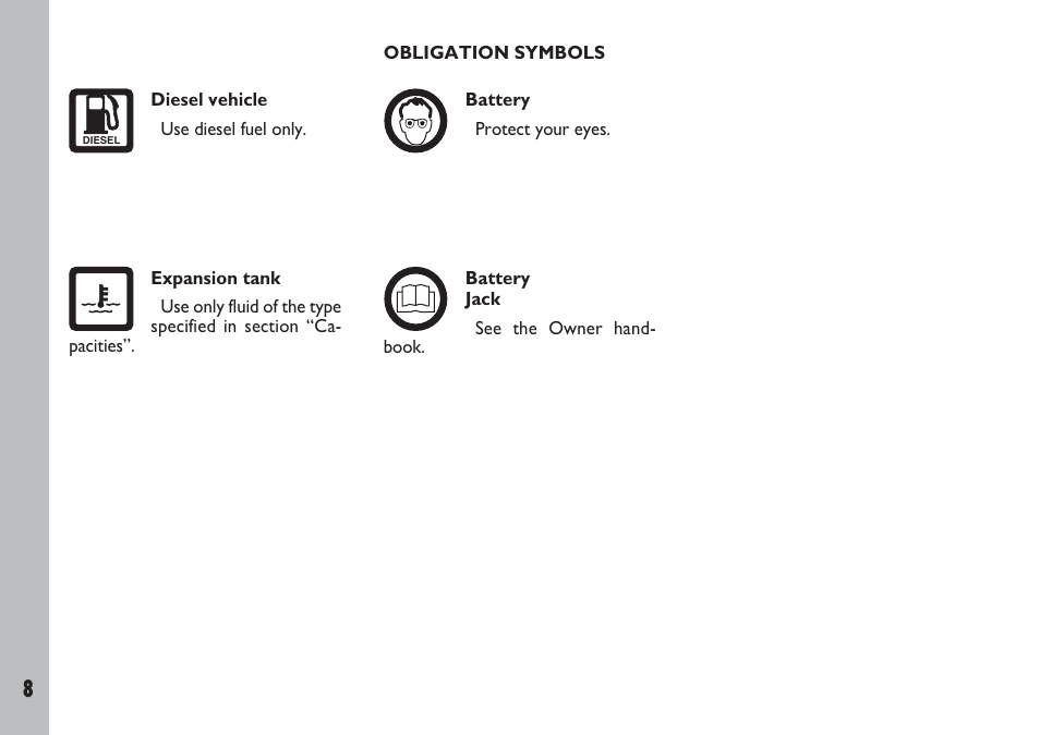 FIAT Ulysse User Manual | Page 9 / 254