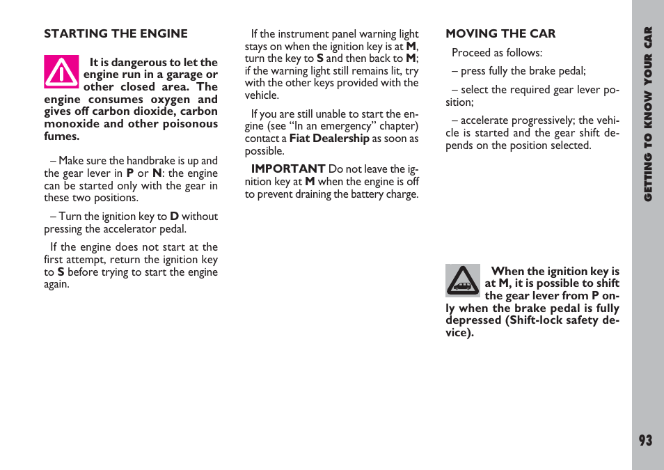 FIAT Ulysse User Manual | Page 94 / 254