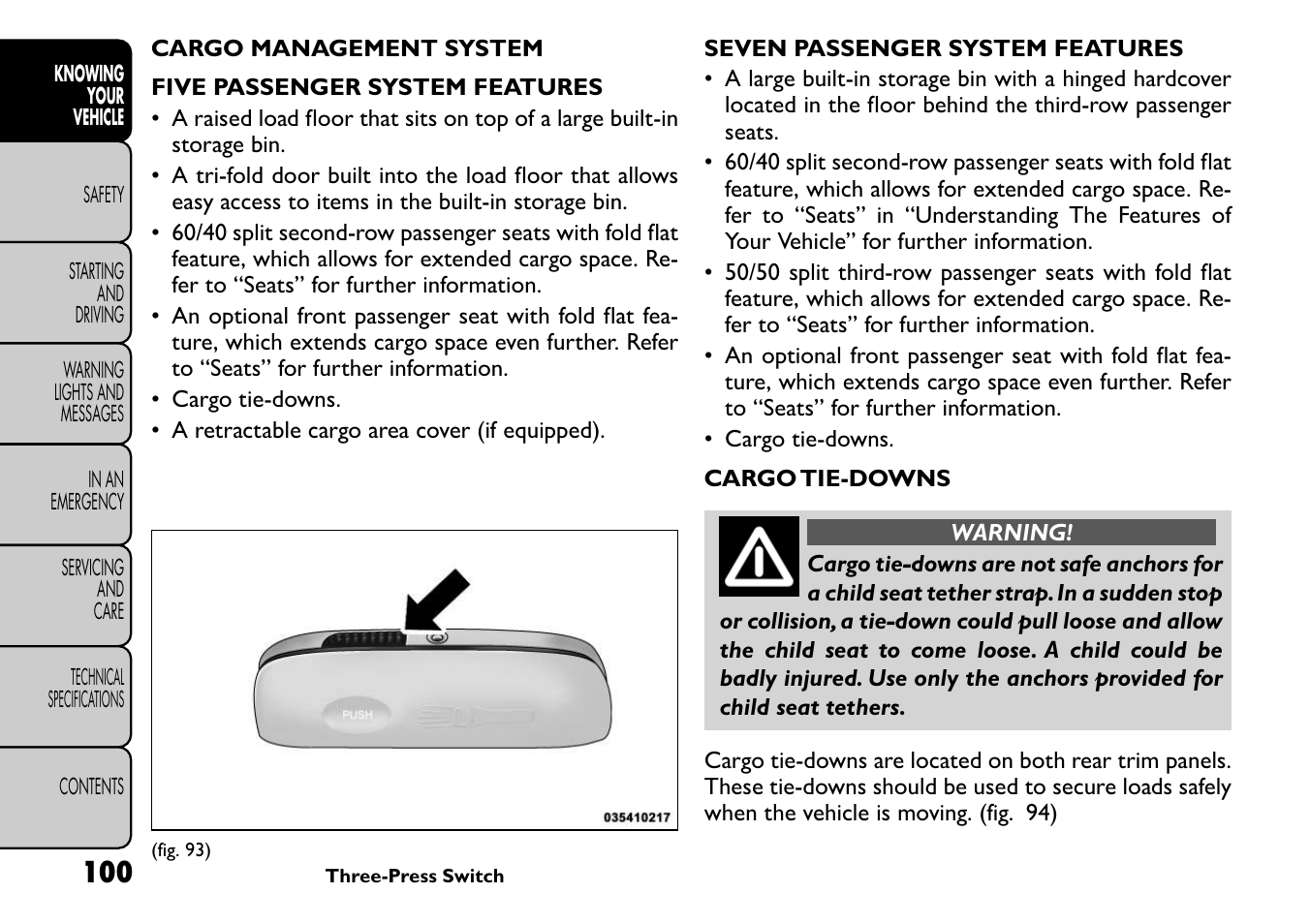 FIAT Freemont User Manual | Page 106 / 266