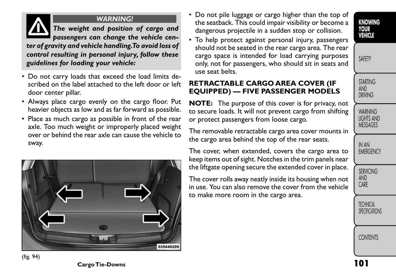 FIAT Freemont User Manual | Page 107 / 266