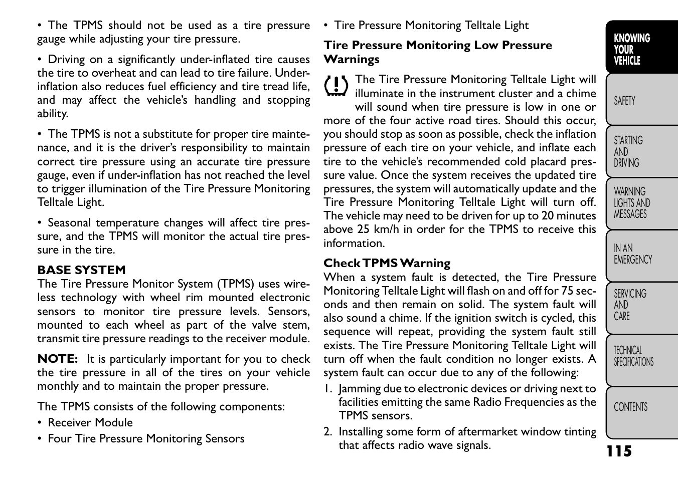 FIAT Freemont User Manual | Page 121 / 266