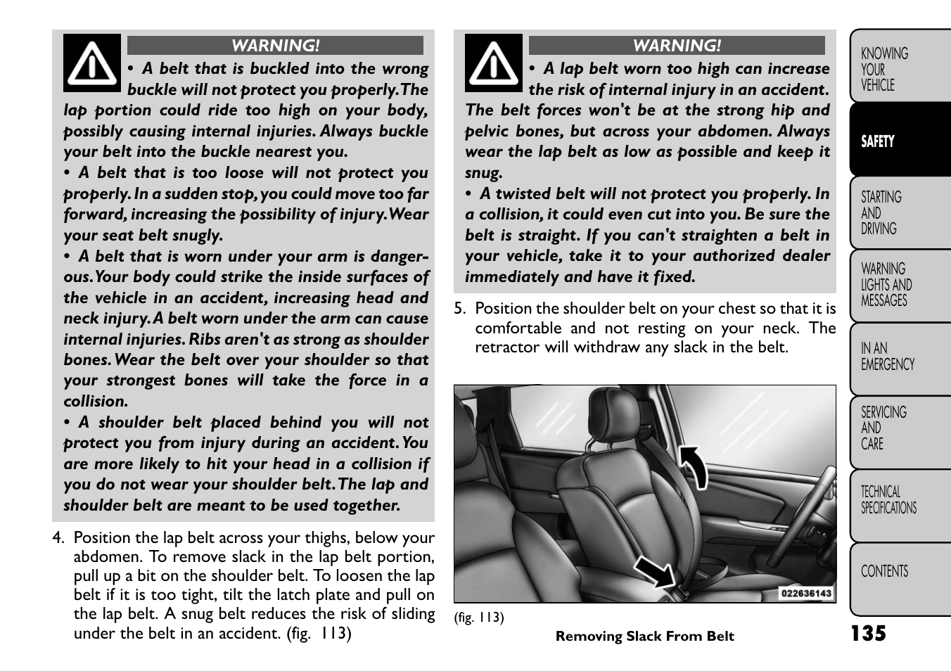 FIAT Freemont User Manual | Page 141 / 266