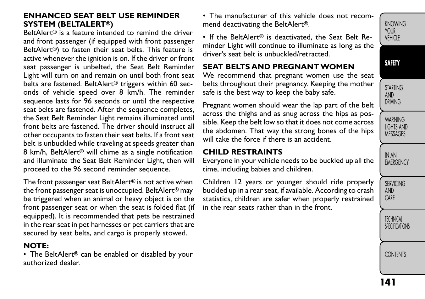 FIAT Freemont User Manual | Page 147 / 266