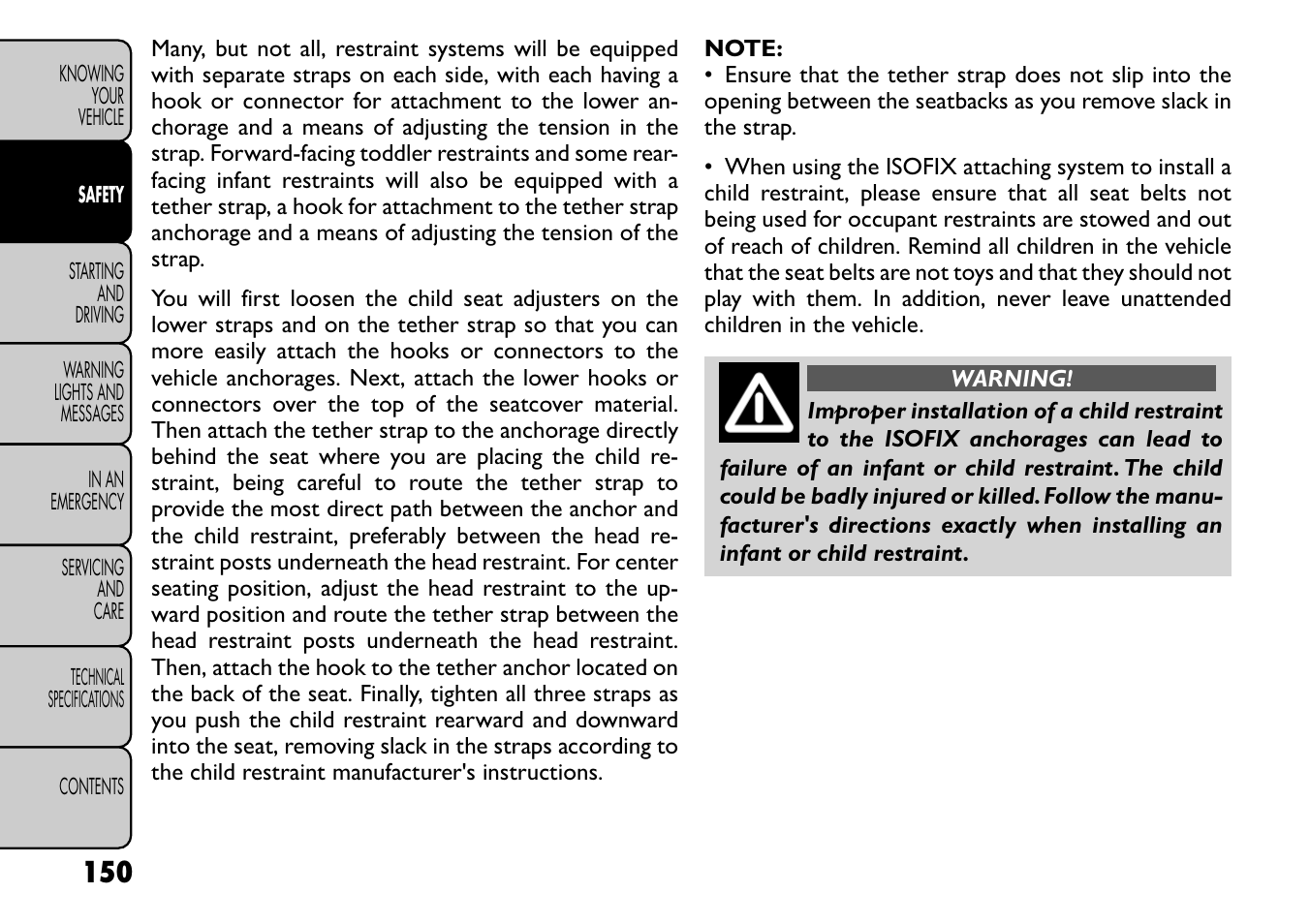 FIAT Freemont User Manual | Page 156 / 266