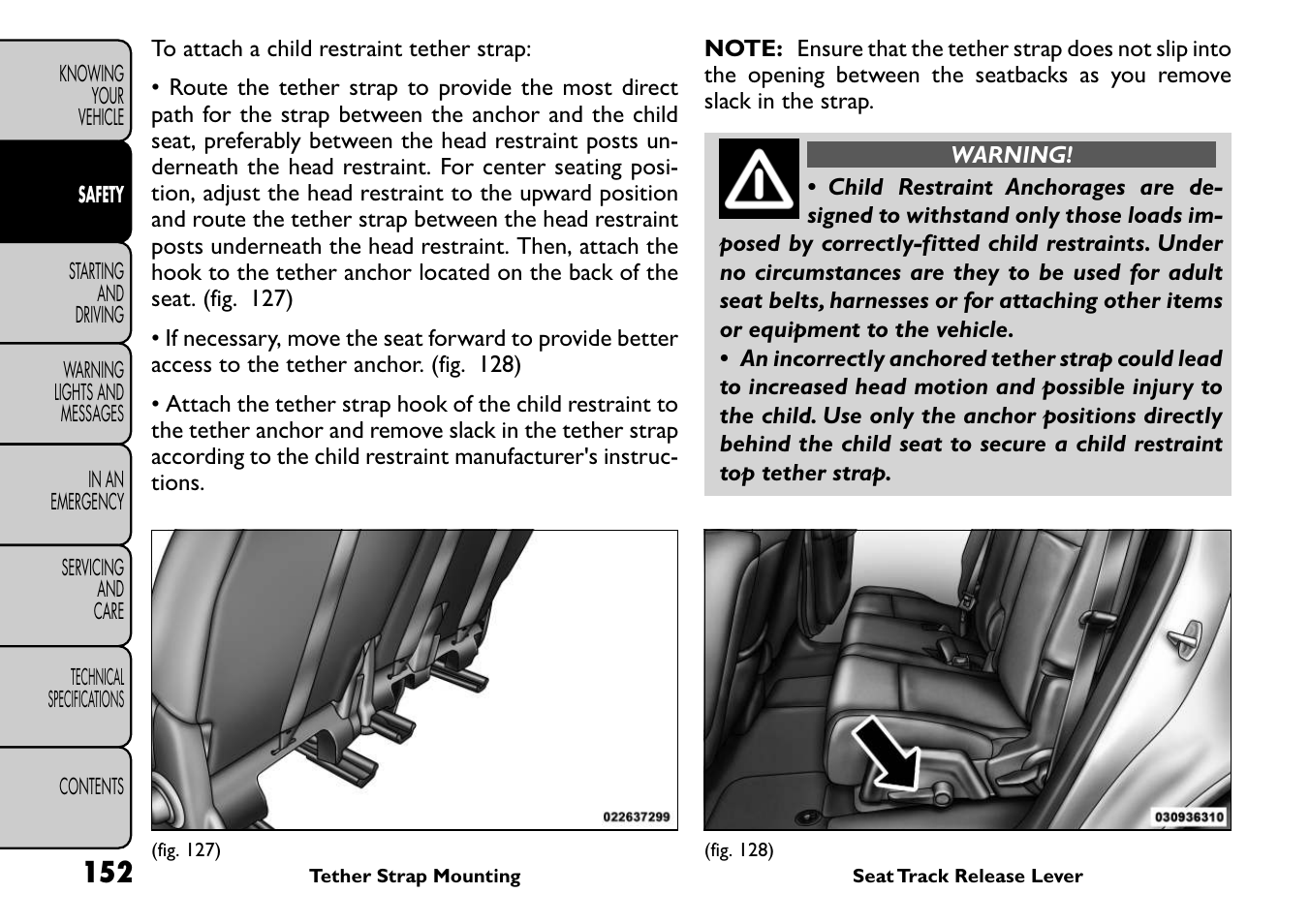 FIAT Freemont User Manual | Page 158 / 266