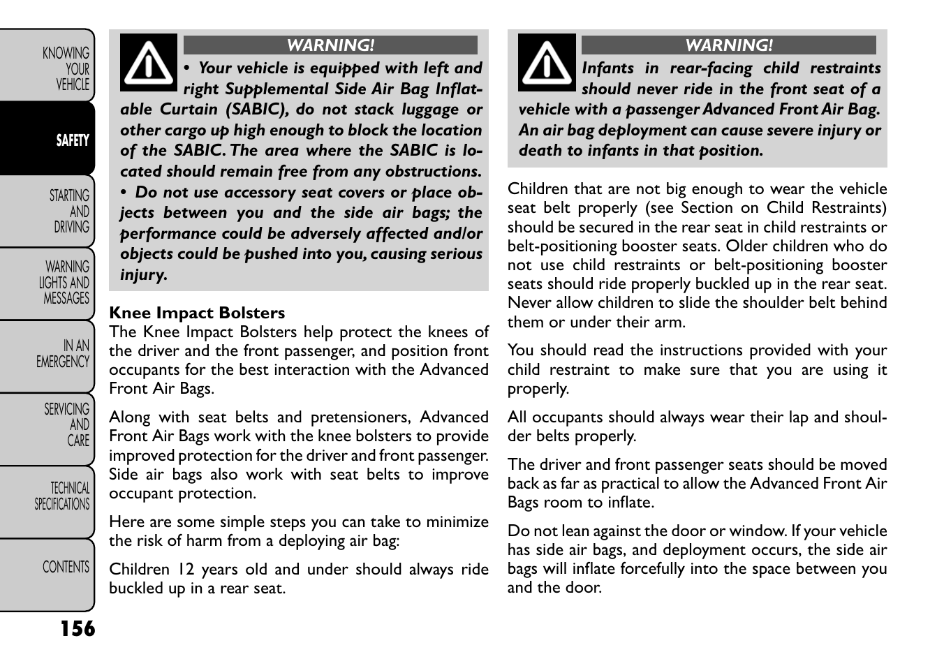 FIAT Freemont User Manual | Page 162 / 266