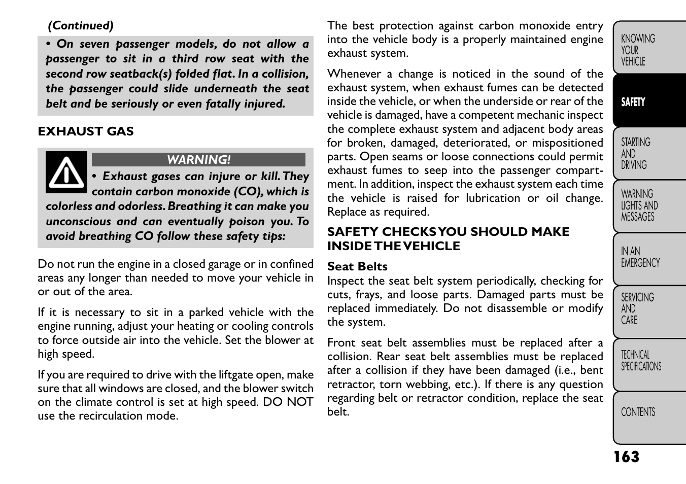 FIAT Freemont User Manual | Page 169 / 266