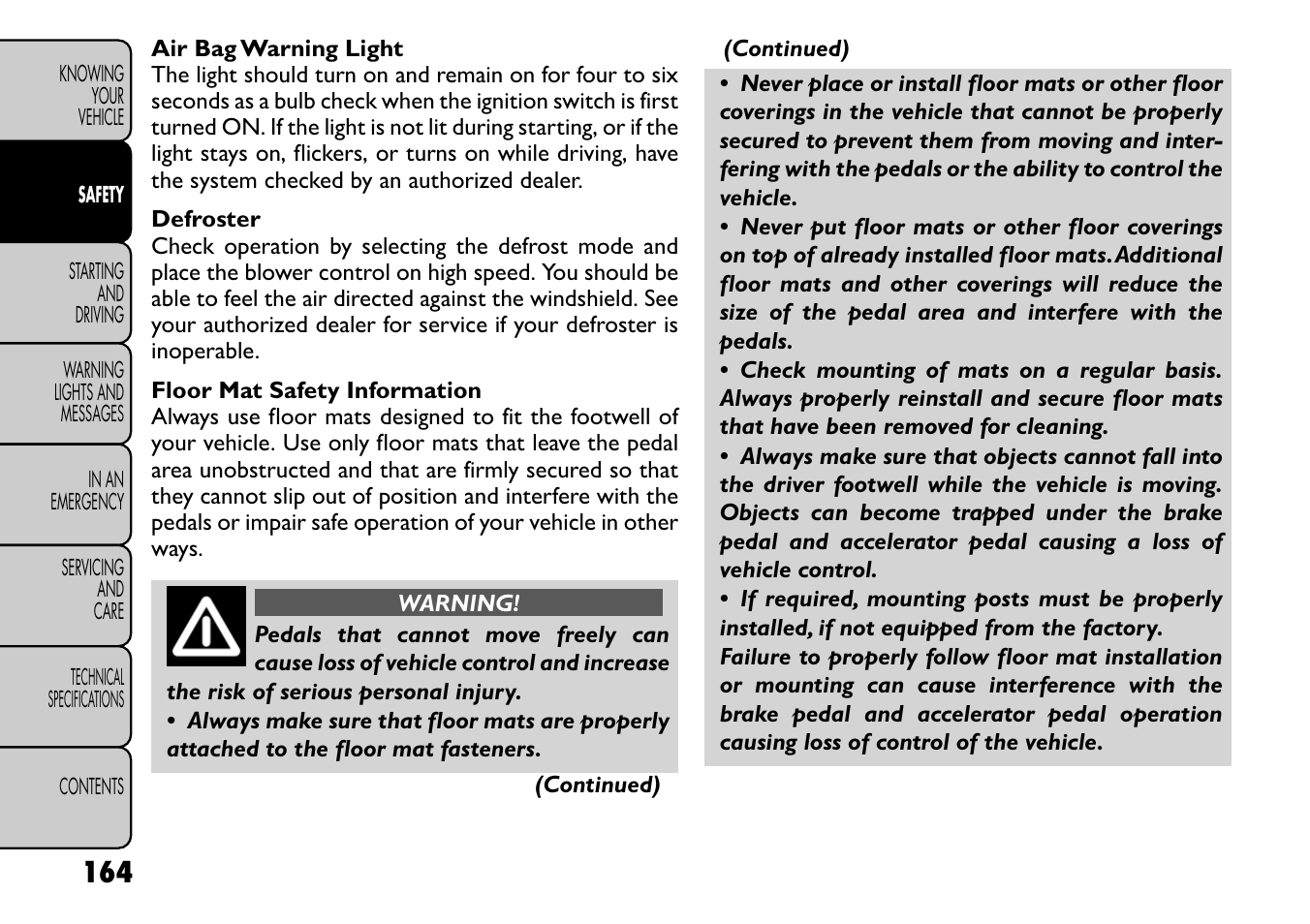 FIAT Freemont User Manual | Page 170 / 266