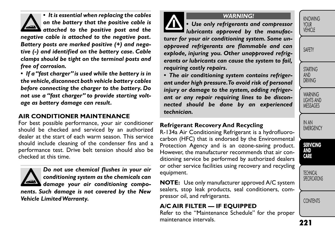 FIAT Freemont User Manual | Page 227 / 266