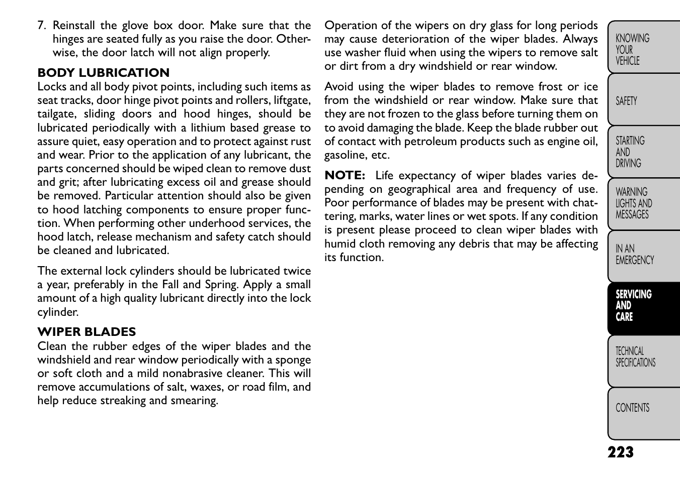 FIAT Freemont User Manual | Page 229 / 266