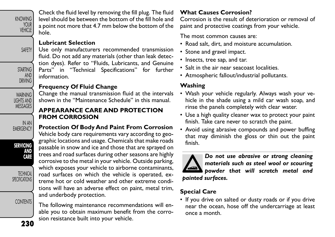 FIAT Freemont User Manual | Page 236 / 266