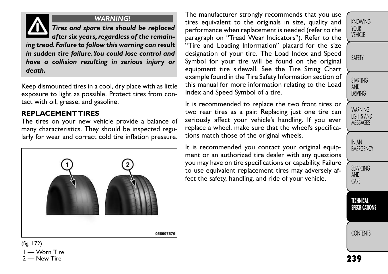 FIAT Freemont User Manual | Page 245 / 266