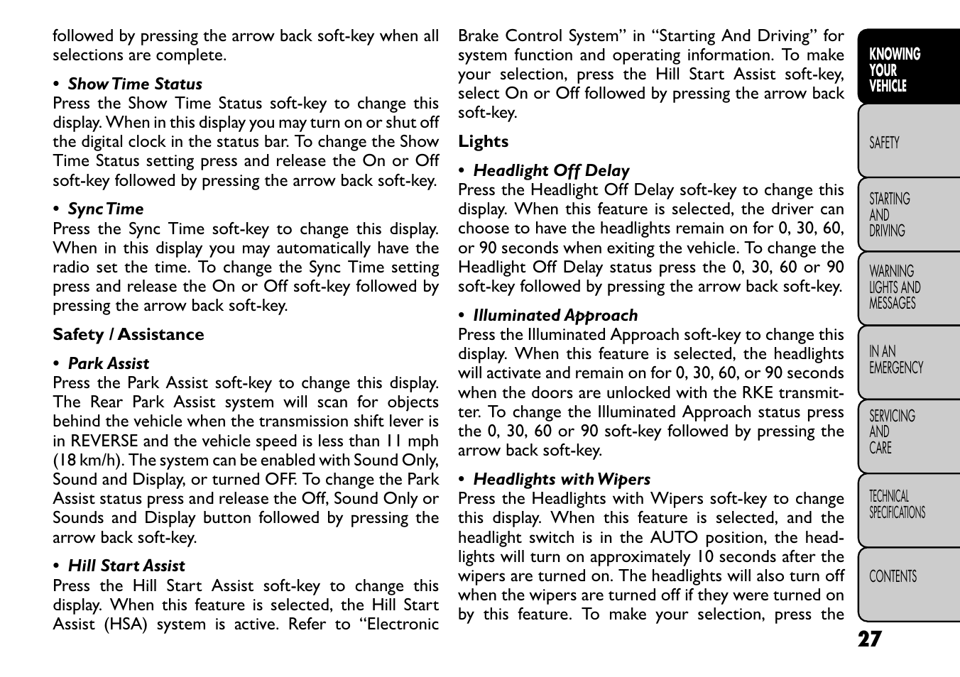 FIAT Freemont User Manual | Page 33 / 266