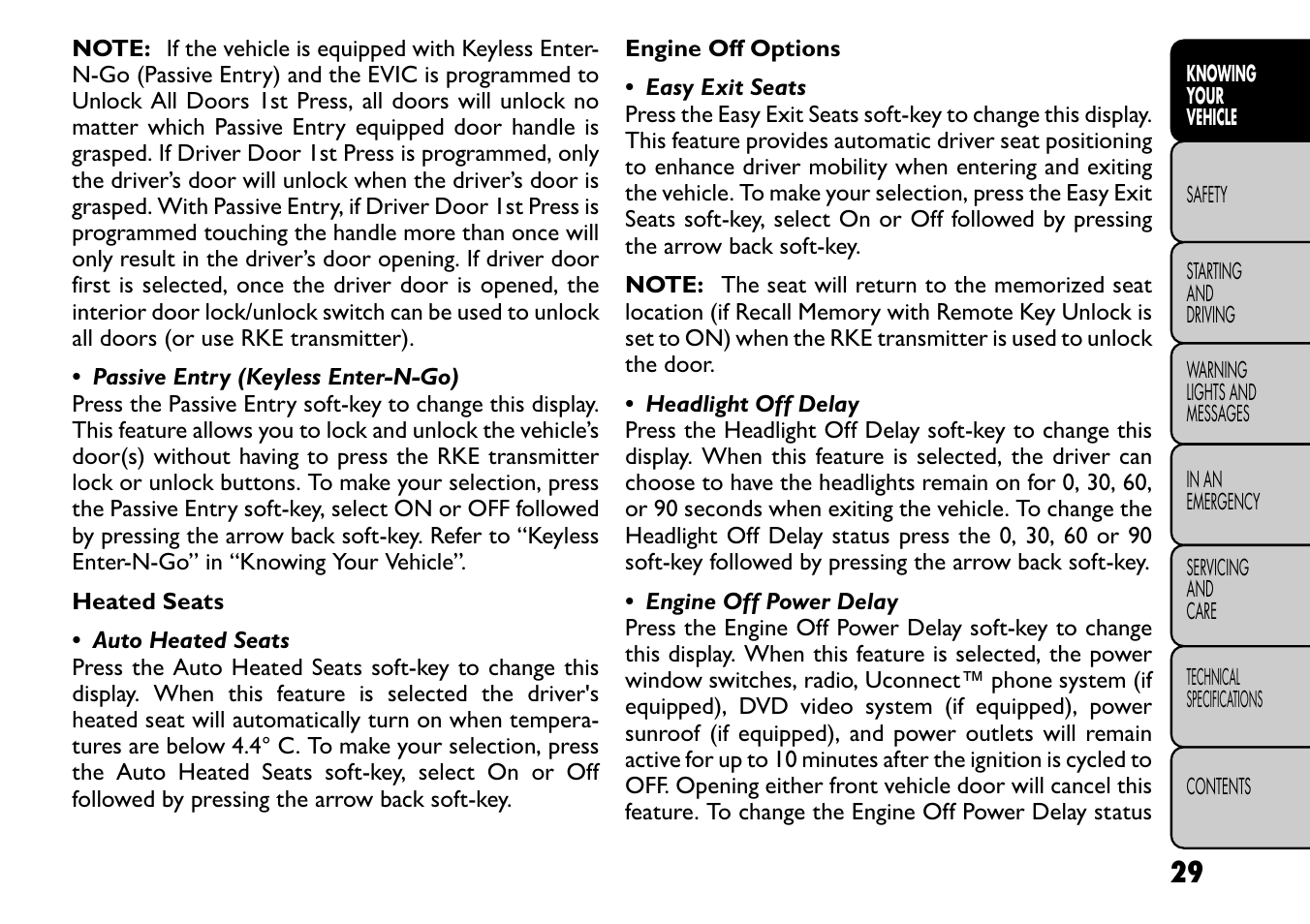 FIAT Freemont User Manual | Page 35 / 266