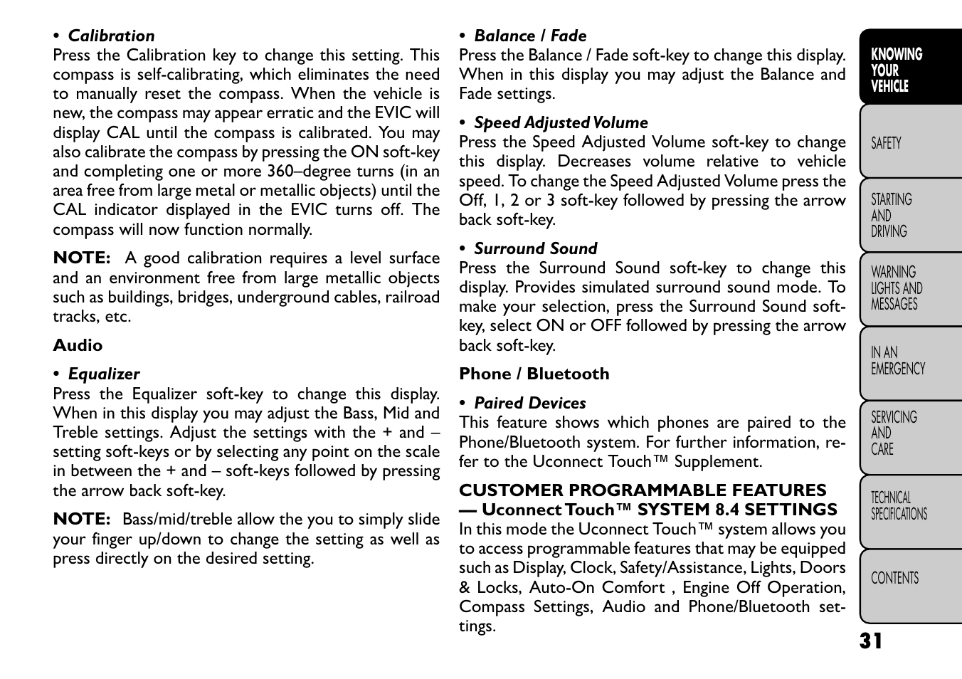 FIAT Freemont User Manual | Page 37 / 266