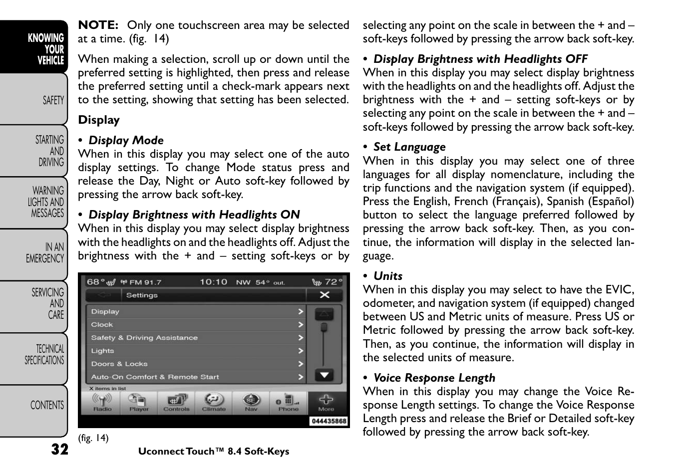 FIAT Freemont User Manual | Page 38 / 266