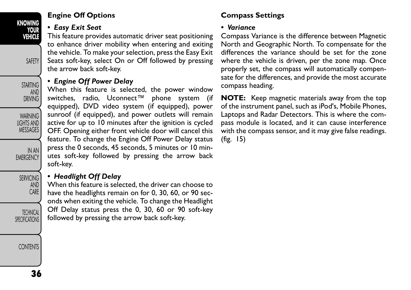 FIAT Freemont User Manual | Page 42 / 266