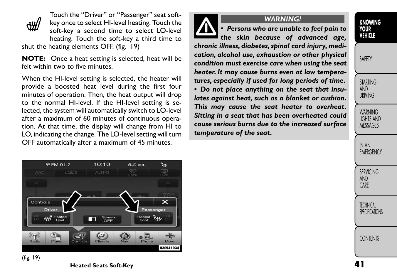 FIAT Freemont User Manual | Page 47 / 266