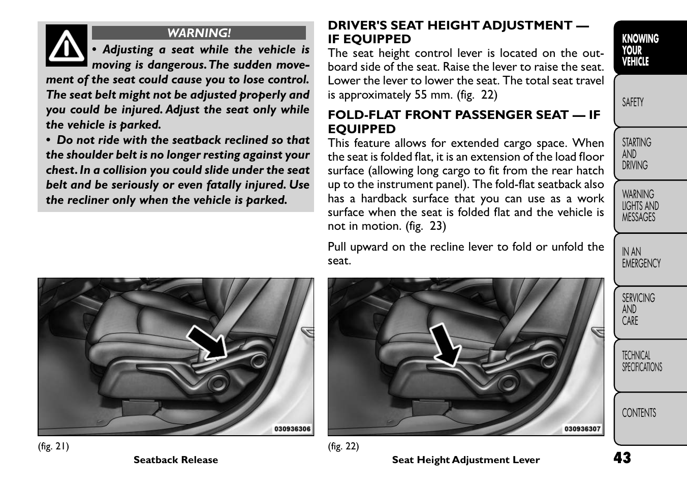 FIAT Freemont User Manual | Page 49 / 266