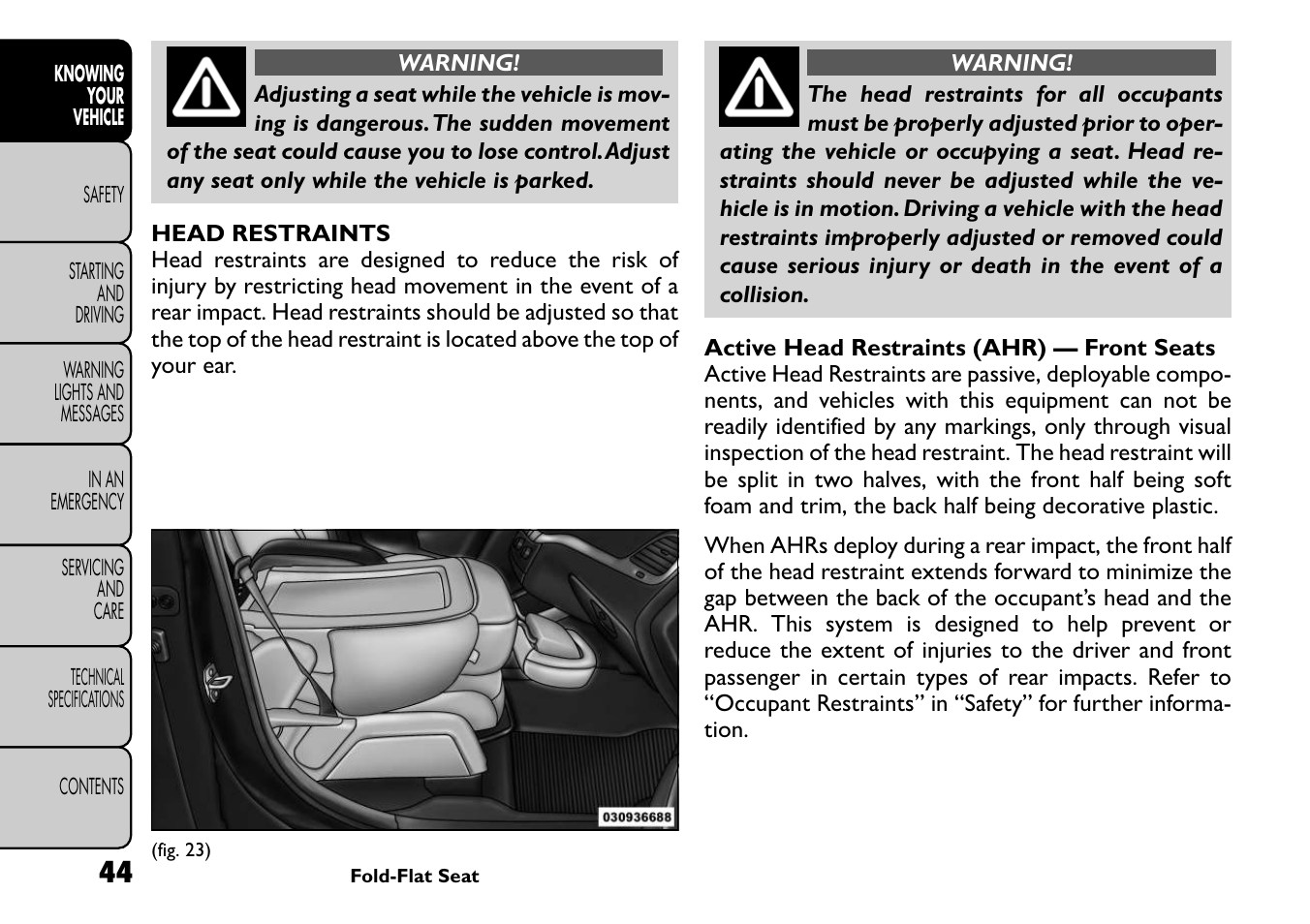 FIAT Freemont User Manual | Page 50 / 266