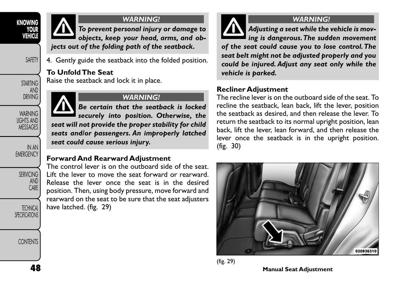 FIAT Freemont User Manual | Page 54 / 266