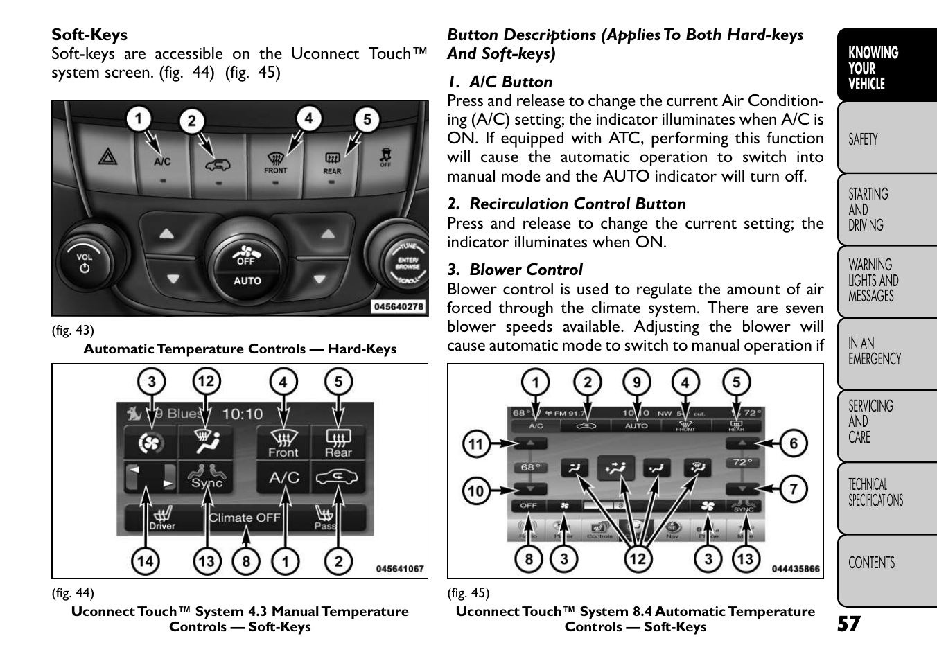 FIAT Freemont User Manual | Page 63 / 266