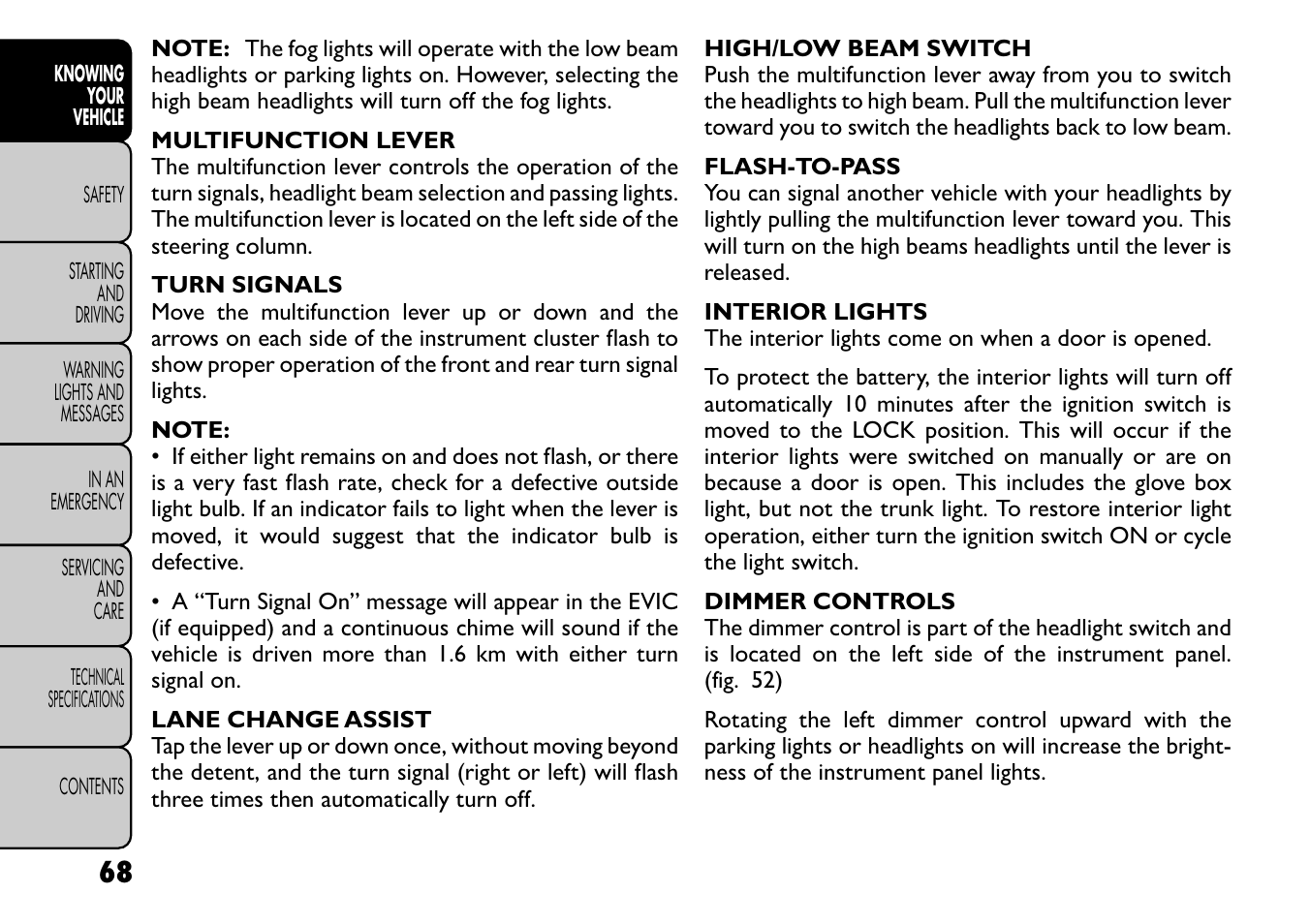 FIAT Freemont User Manual | Page 74 / 266