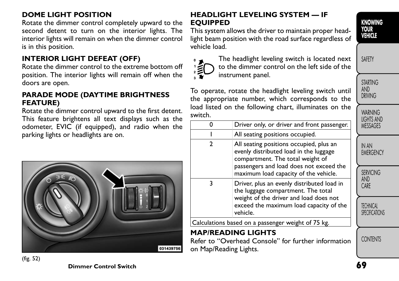 FIAT Freemont User Manual | Page 75 / 266