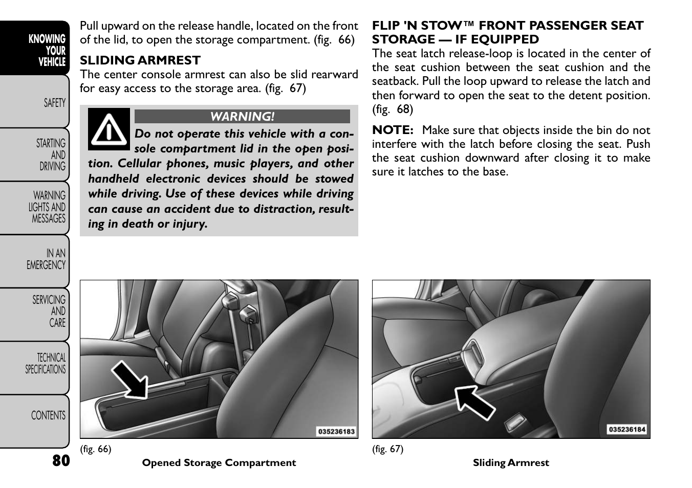 FIAT Freemont User Manual | Page 86 / 266