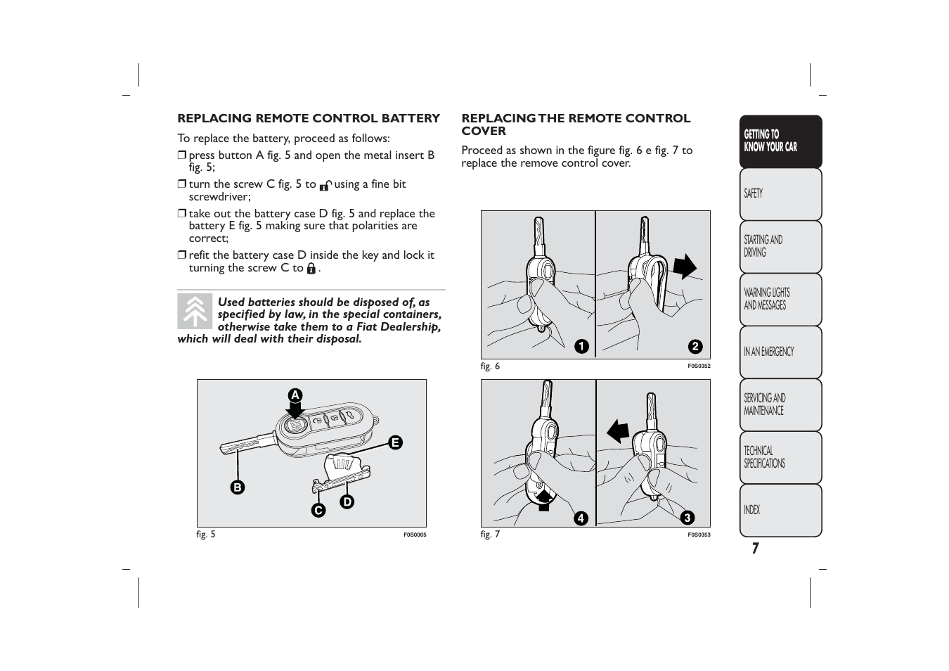 FIAT 500 User Manual | Page 10 / 230