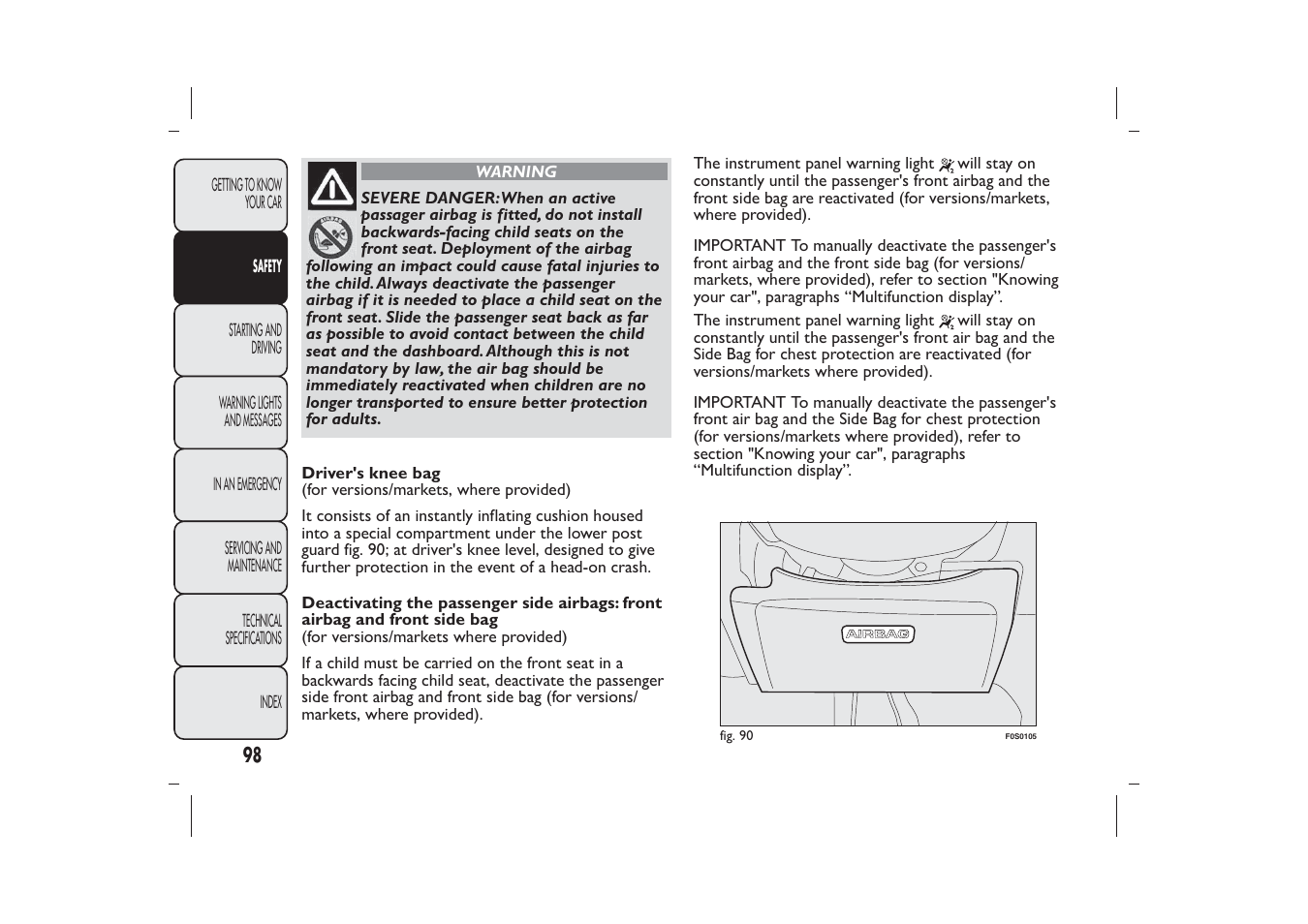 FIAT 500 User Manual | Page 101 / 230