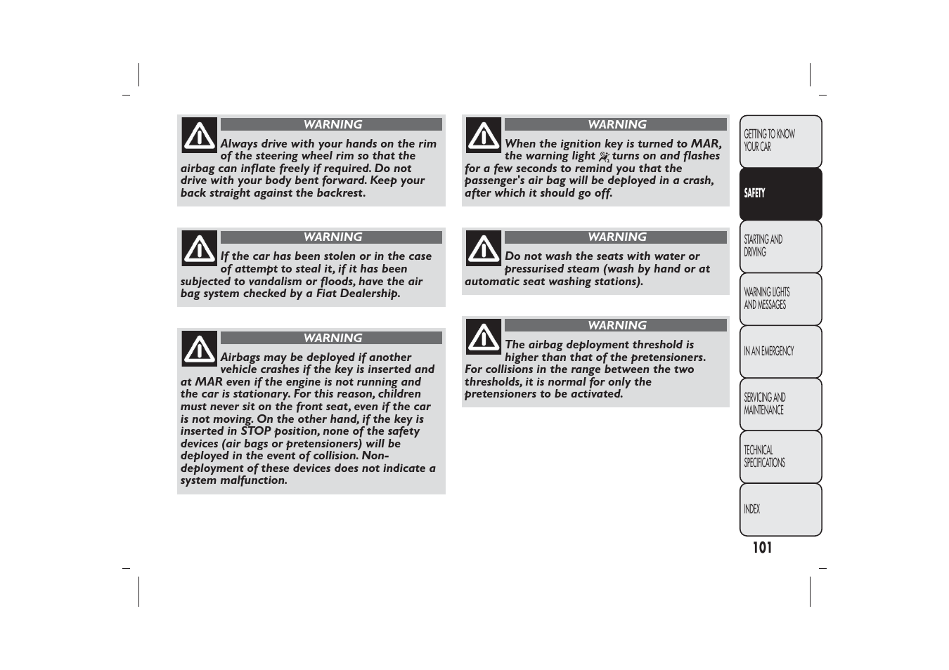 FIAT 500 User Manual | Page 104 / 230