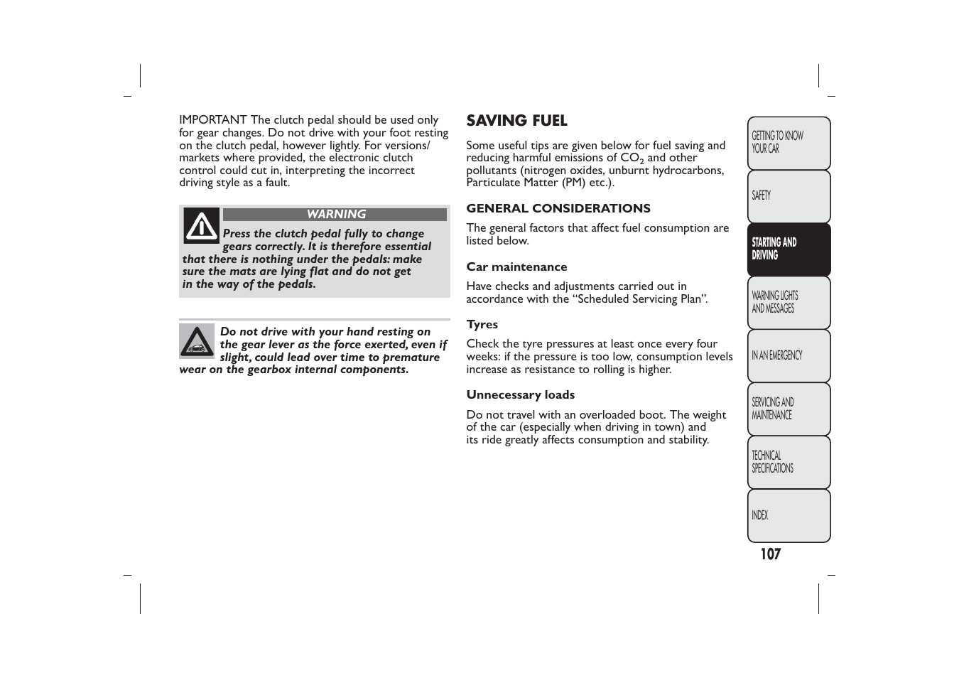 FIAT 500 User Manual | Page 110 / 230