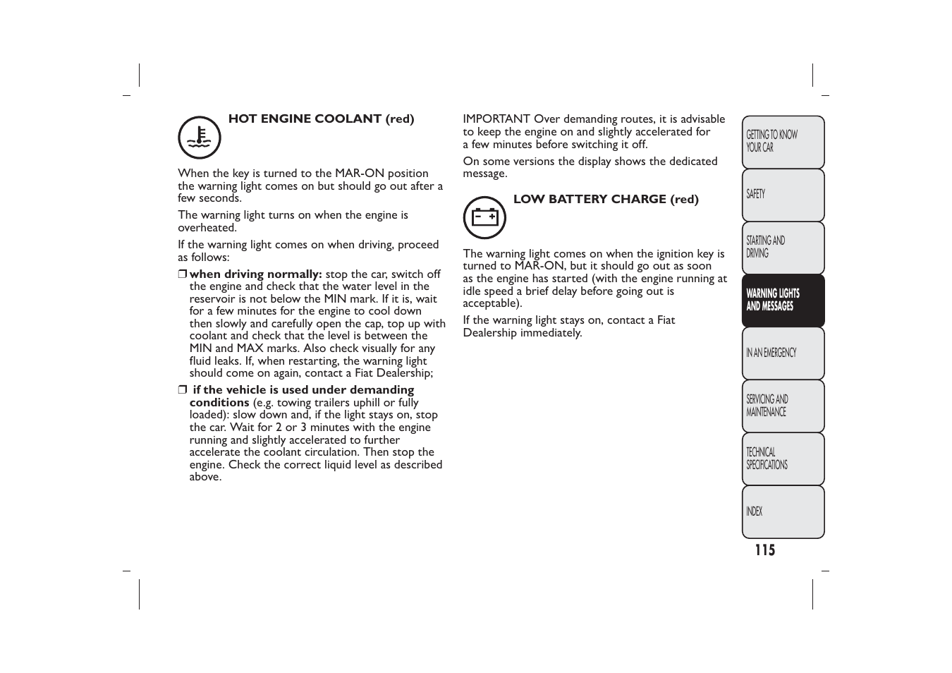 FIAT 500 User Manual | Page 118 / 230