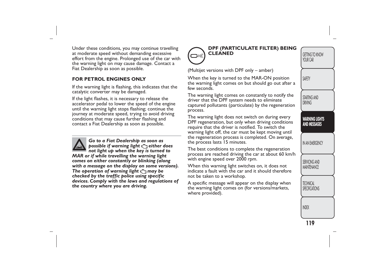 FIAT 500 User Manual | Page 122 / 230