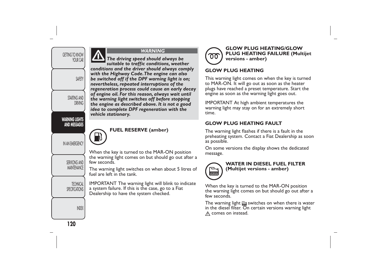 FIAT 500 User Manual | Page 123 / 230