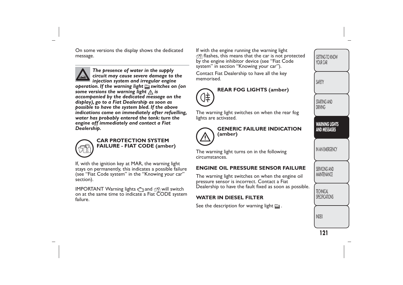 FIAT 500 User Manual | Page 124 / 230