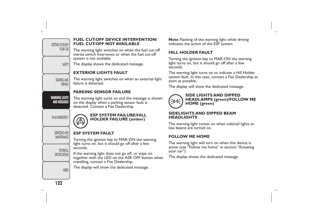 FIAT 500 User Manual | Page 125 / 230